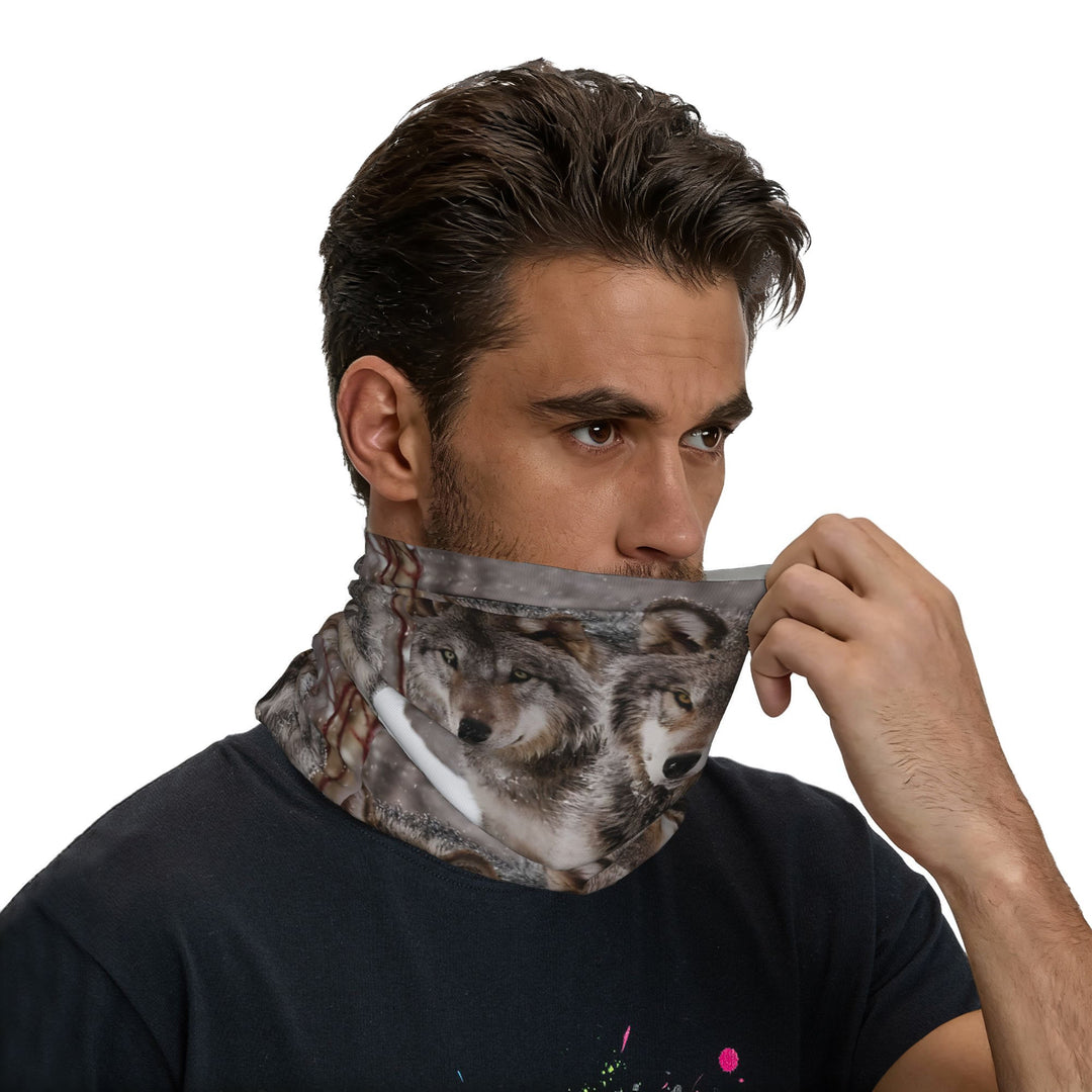WorldNorse Timber Wolf Frosted Vale Face Mask & Neck Gaiter - image 4