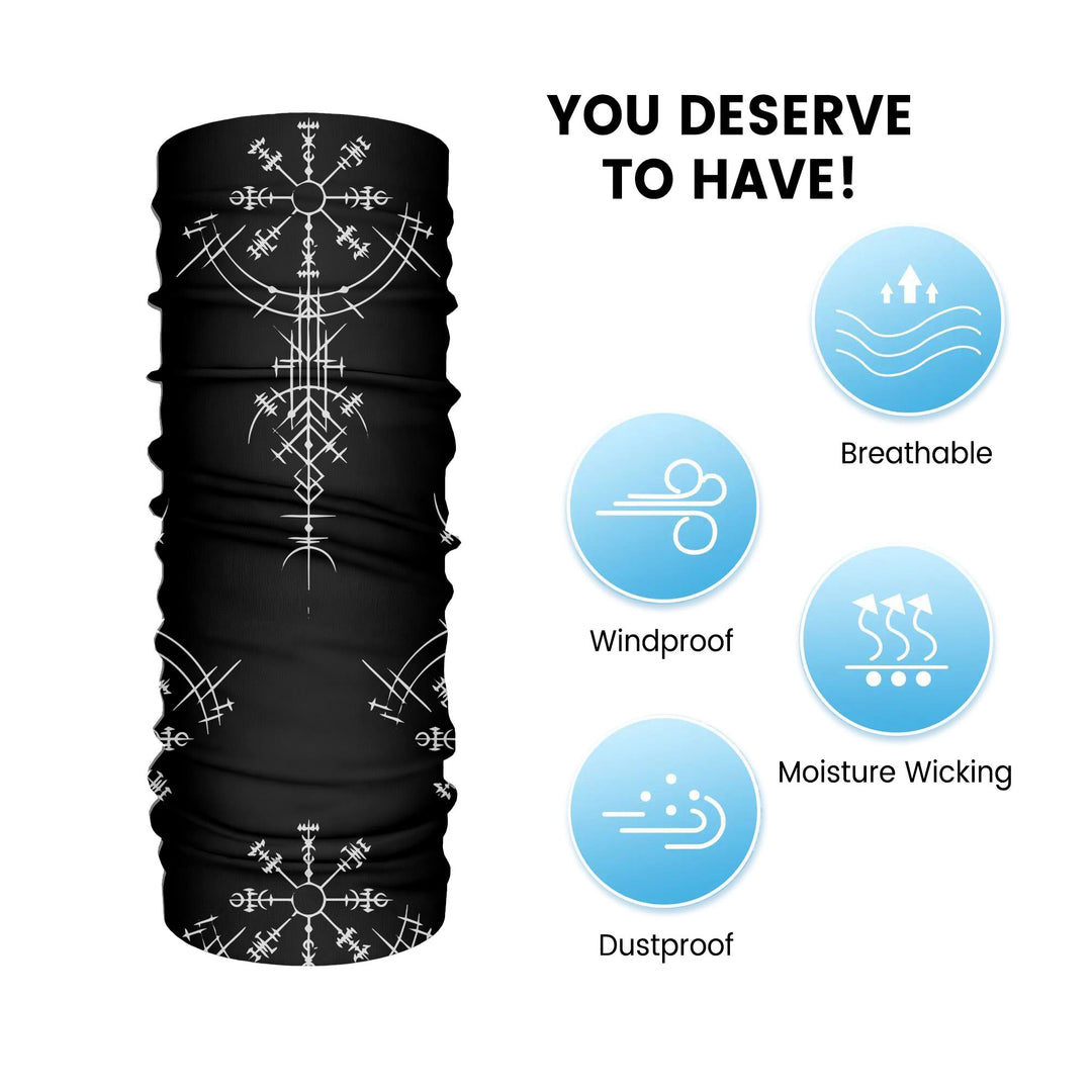 WorldNorse Viking Sigil Vegvisir Face Mask & Neck Gaiter - image 3