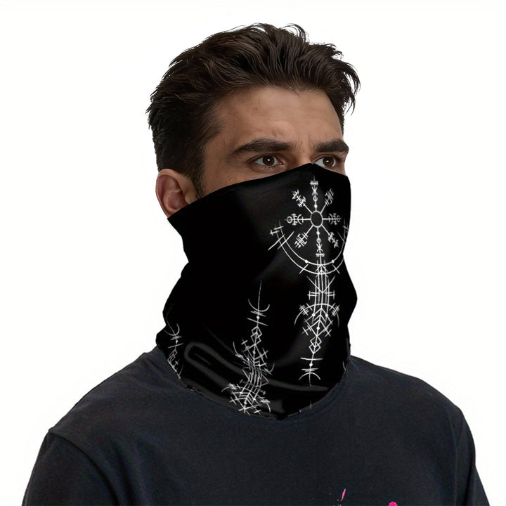 WorldNorse Viking Sigil Vegvisir Face Mask & Neck Gaiter - image 4