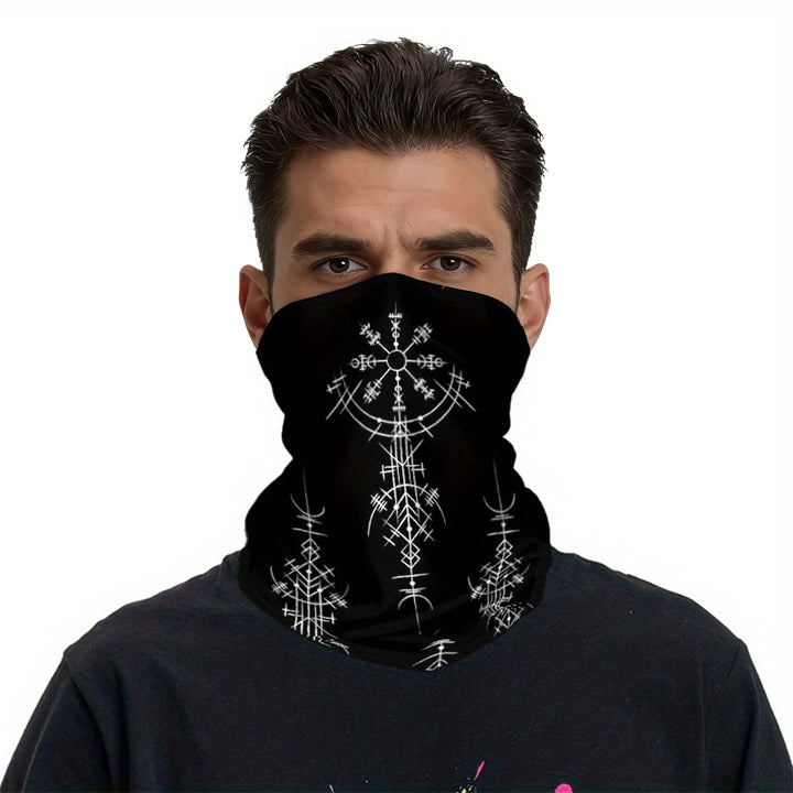 WorldNorse Viking Sigil Vegvisir Face Mask & Neck Gaiter - image 2