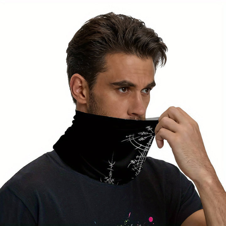 WorldNorse Viking Sigil Vegvisir Face Mask & Neck Gaiter - image 5