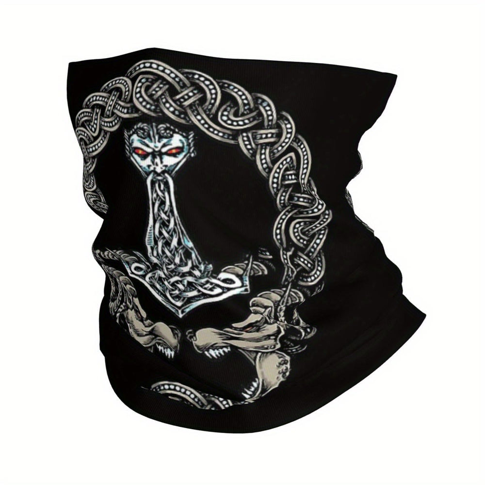 WorldNorse Thors Hammer Knot Serpent Face Mask & Neck Gaiter - image 1