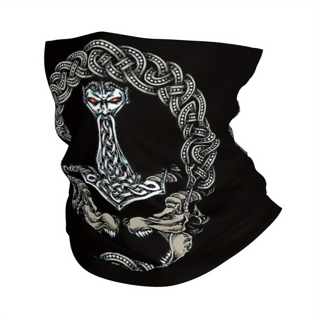 WorldNorse Thors Hammer Knot Serpent Face Mask & Neck Gaiter - image 1