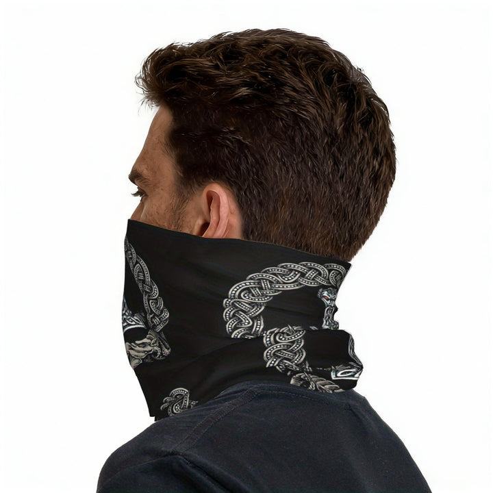 WorldNorse Thors Hammer Knot Serpent Face Mask & Neck Gaiter - image 6
