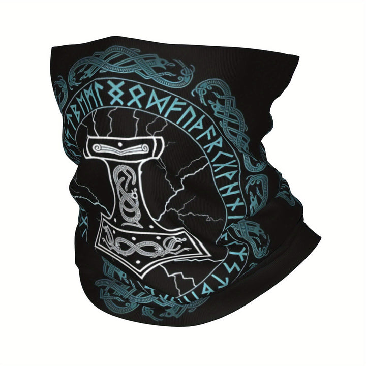 WorldNorse Stormwrought Hammer Knot Rune Face Mask & Neck Gaiter - image 1