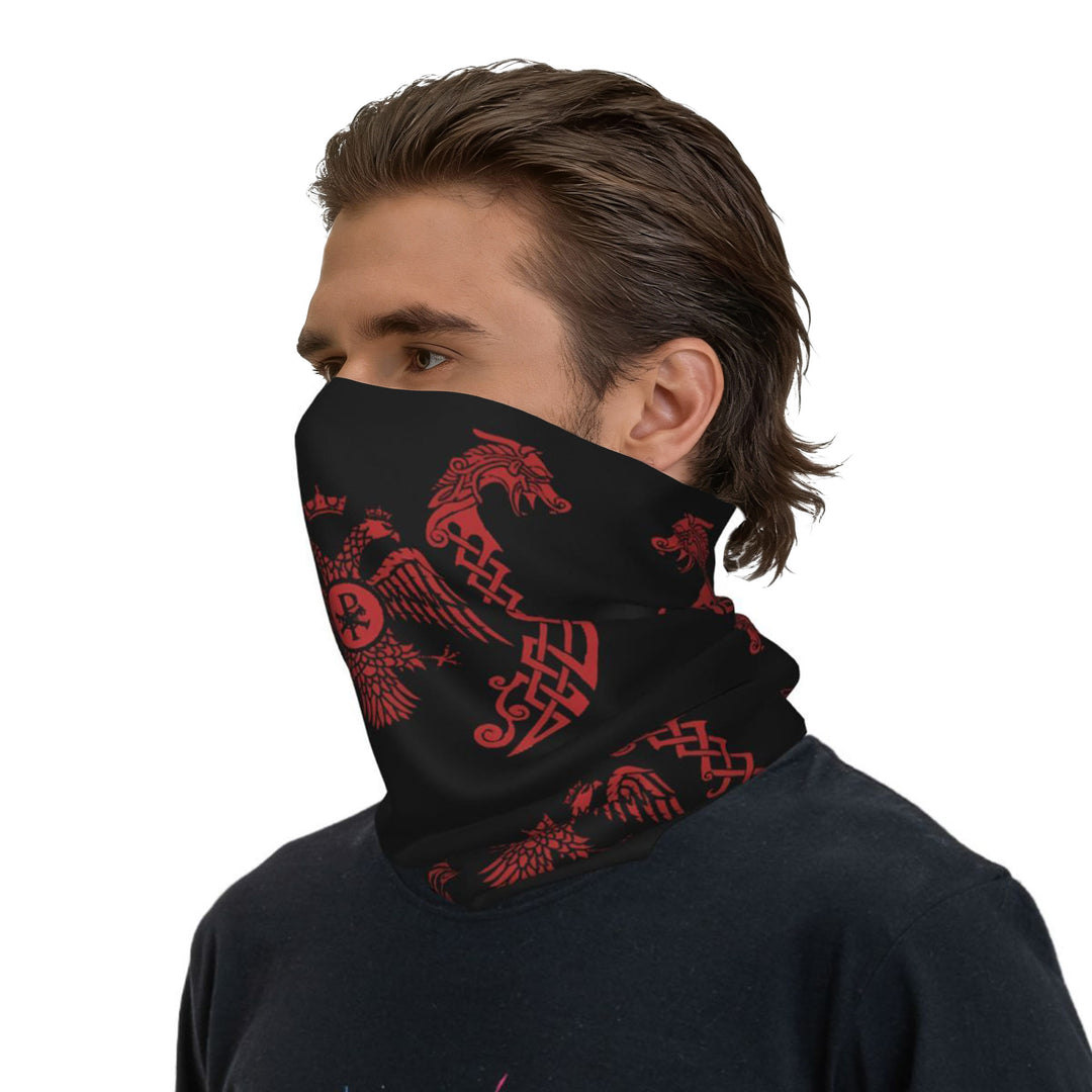 WorldNorse Crimson Knot Emblem Face Mask & Neck Gaiter - 24 x 43 cm - image 0