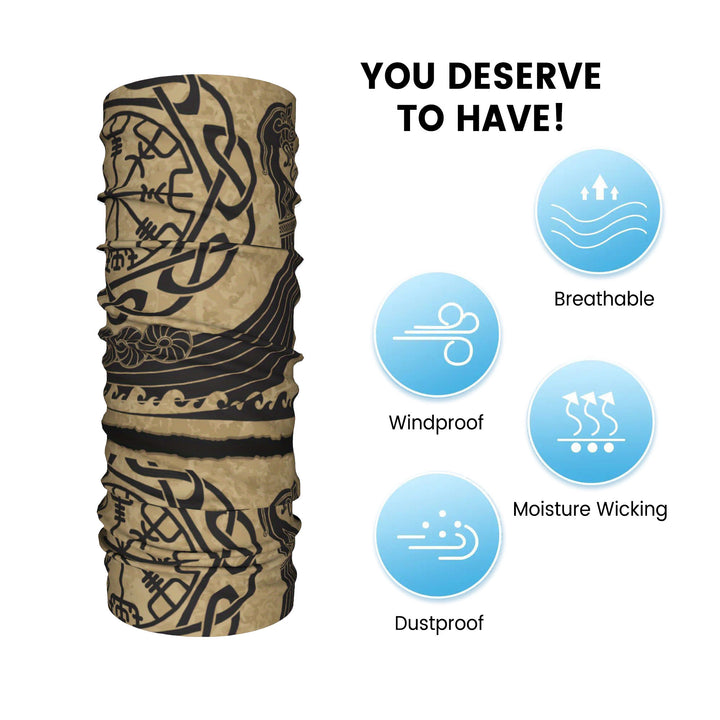 WorldNorse Sandtone Vegvisir Face Mask & Neck Gaiter - image 3