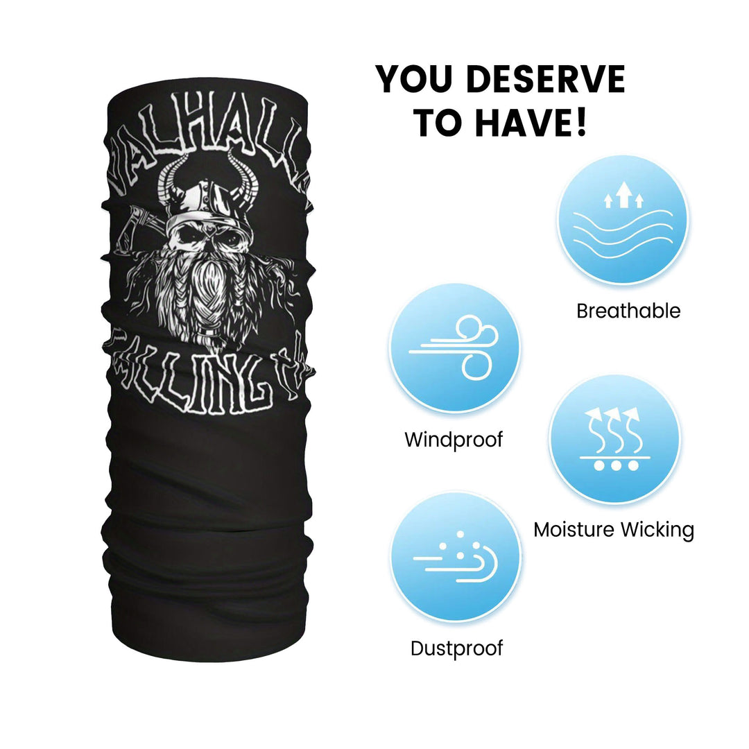 WorldNorse Viking Axe Skull Helm Face Mask & Neck Gaiter - image 3