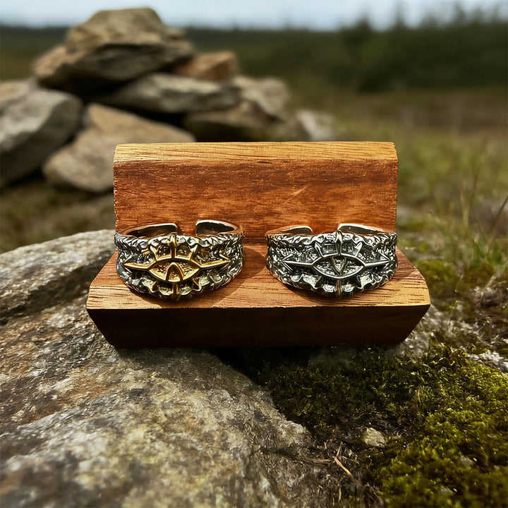 WorldNorse Forge Texture Riven Sigil Ring - image 5