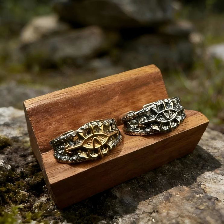 WorldNorse Forge Texture Riven Sigil Ring - image 6