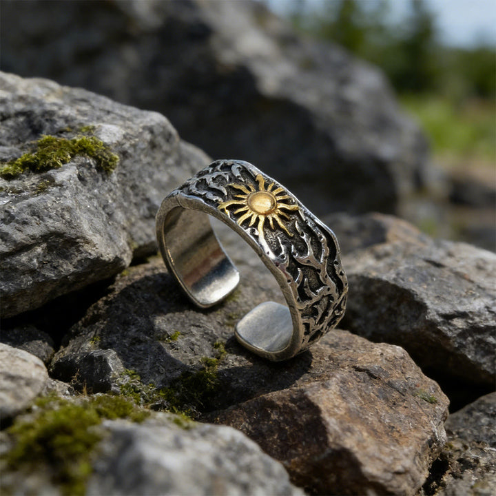 WorldNorse Wrought Sun Tangled Thorne Ring - image 2