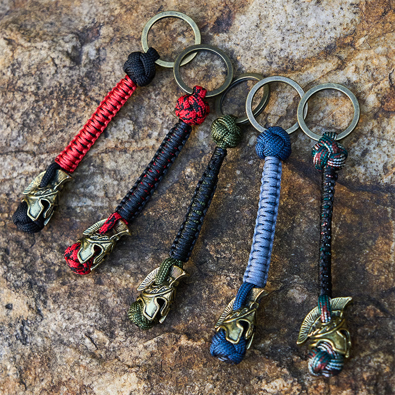 WorldNorse Winged Helm Tonal Variegated Braided Keychain - image 14