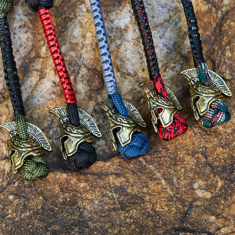 WorldNorse Winged Helm Tonal Variegated Braided Keychain - image 13