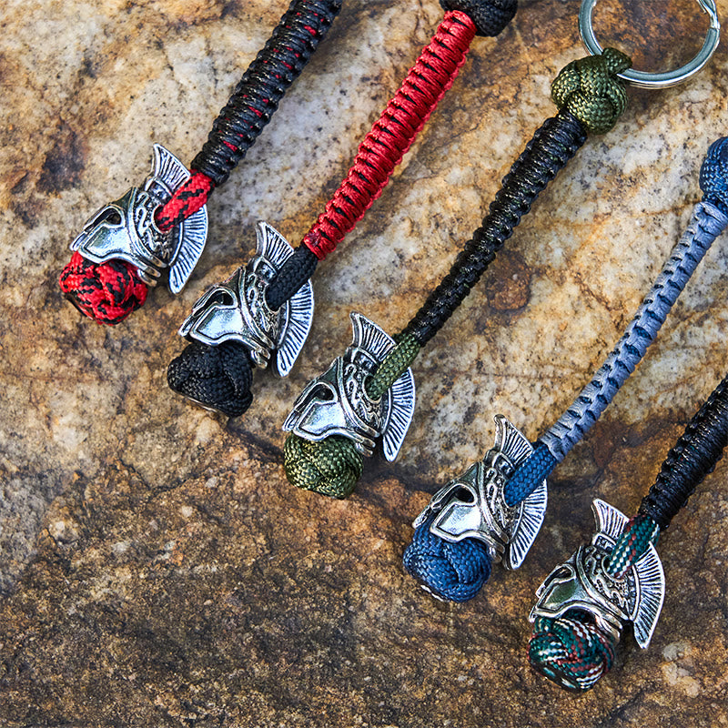 WorldNorse Winged Helm Tonal Variegated Braided Keychain - image 12