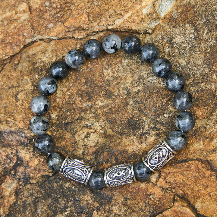 WorldNorse Viking Rune Variegated Crystal Beaded Bracelet - image 10