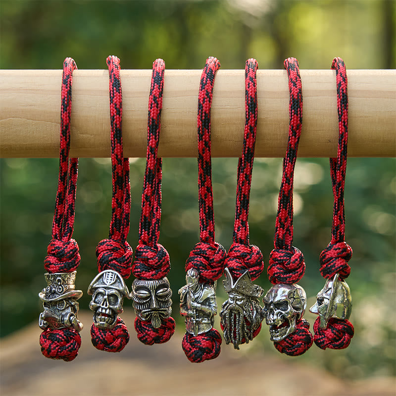 WorldNorse Macabre Charm Dual Tone Braided Keychain - image 1