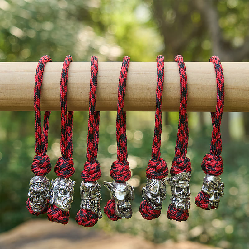WorldNorse Macabre Charm Dual Tone Braided Keychain - image 2