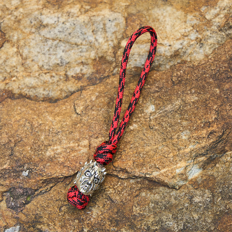 WorldNorse Macabre Charm Dual Tone Braided Keychain - Style#B - image 4