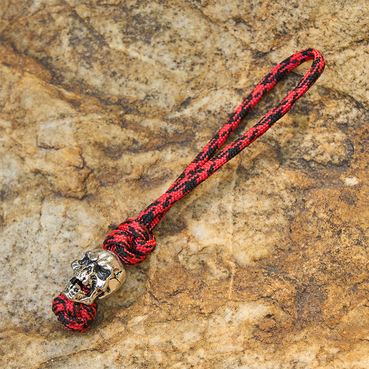 WorldNorse Macabre Charm Dual Tone Braided Keychain - Style#C - image 5