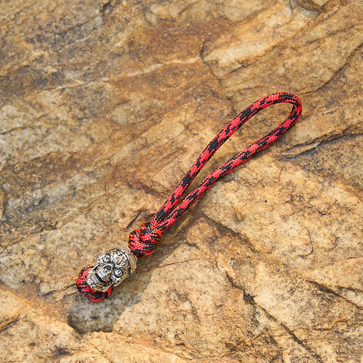 WorldNorse Macabre Charm Dual Tone Braided Keychain - Style#D - image 6