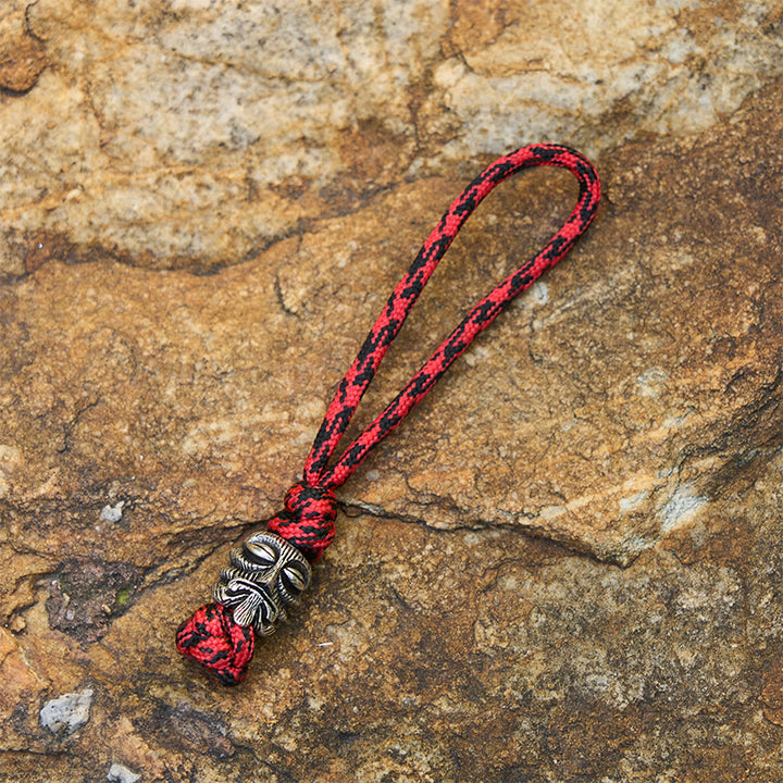 WorldNorse Macabre Charm Dual Tone Braided Keychain - Style#E - image 7