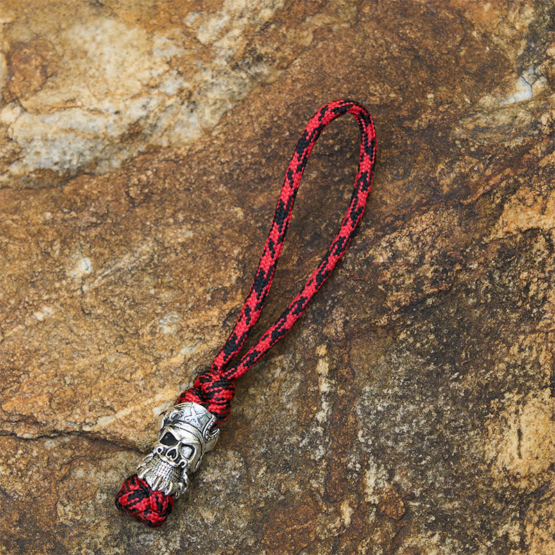 WorldNorse Macabre Charm Dual Tone Braided Keychain - Style#H - image 10