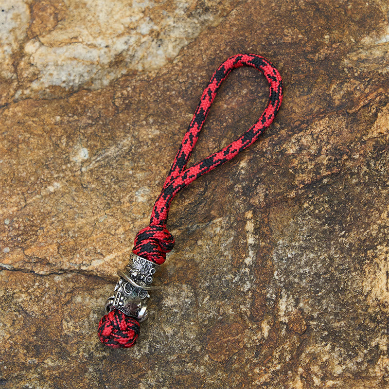 WorldNorse Macabre Charm Dual Tone Braided Keychain - Style#K - image 13