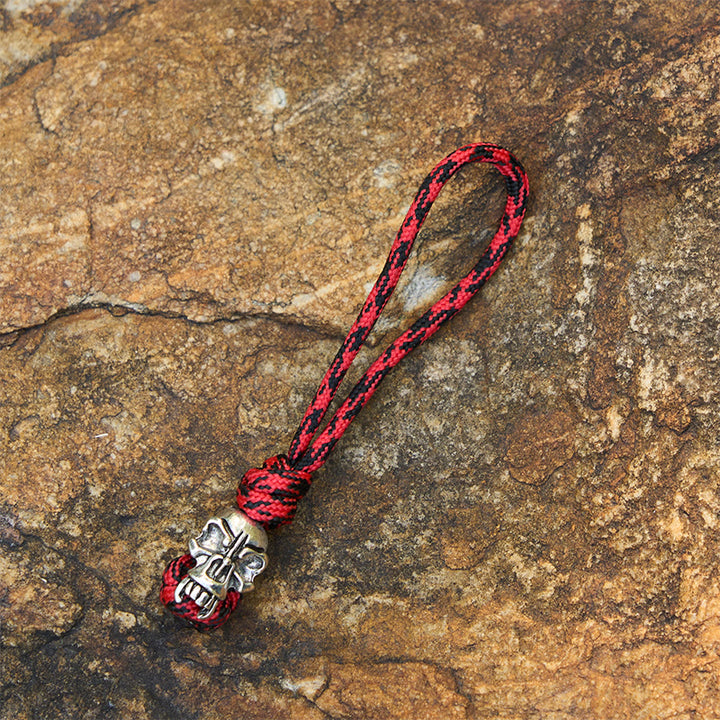 WorldNorse Macabre Charm Dual Tone Braided Keychain - Style#L - image 14