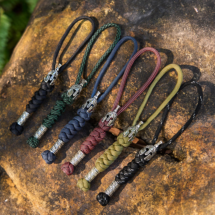 WorldNorse Rune Shaft Talisman Multihue Braided Keychain - image 0