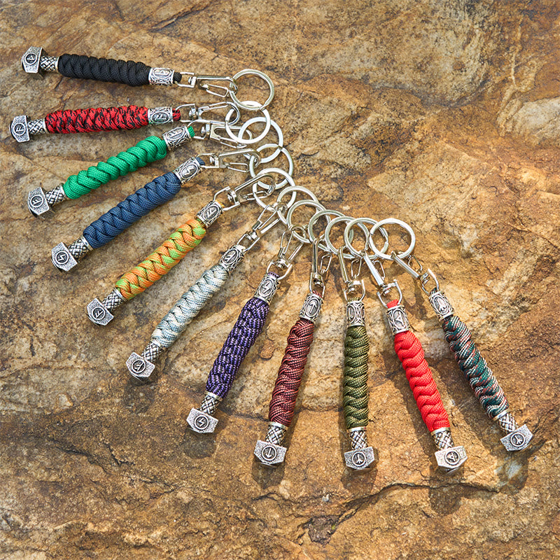 WorldNorse Viking Hammer Sleek Braided Keychain - image 15