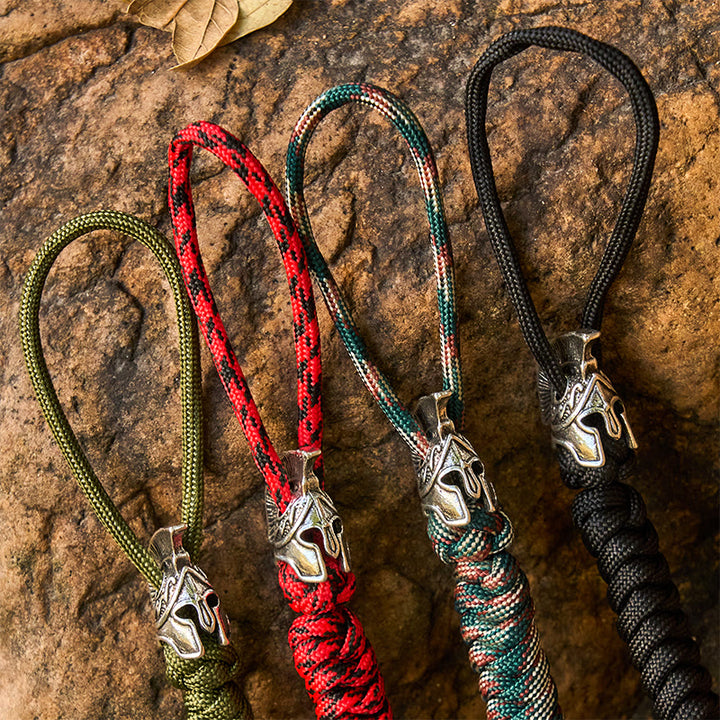 WorldNorse Viking Helm Rune Braided Keychain - image 2