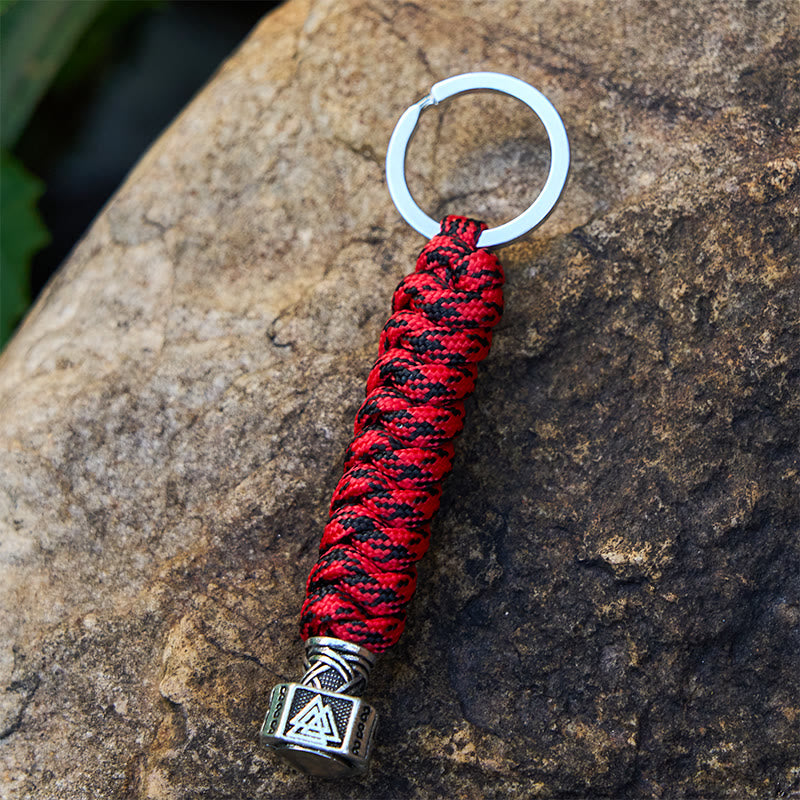 WorldNorse Stainless Steel Wolf Head Braided Keychain - image 8