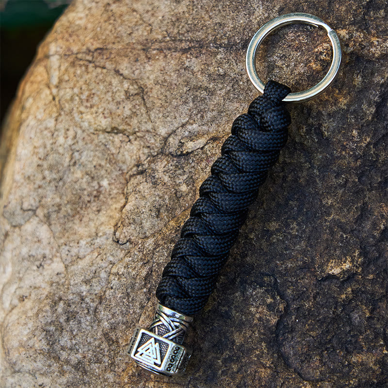 WorldNorse Stainless Steel Wolf Head Braided Keychain - image 12