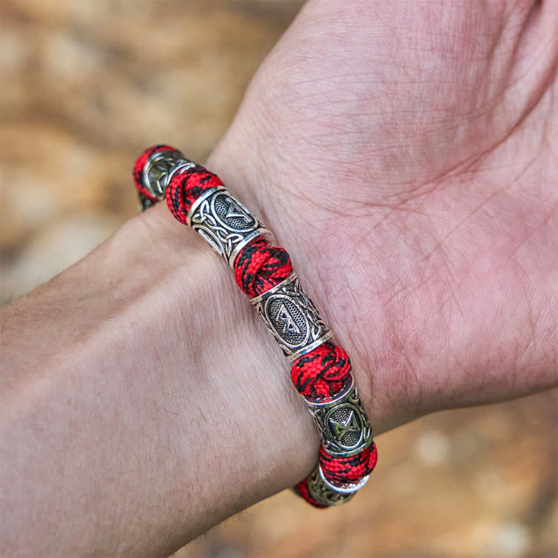 WorldNorse Viking Axe Rune Intertwine Braided Bracelet - image 8