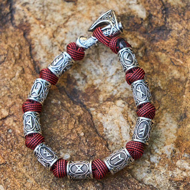 WorldNorse Viking Axe Rune Intertwine Braided Bracelet - image 16