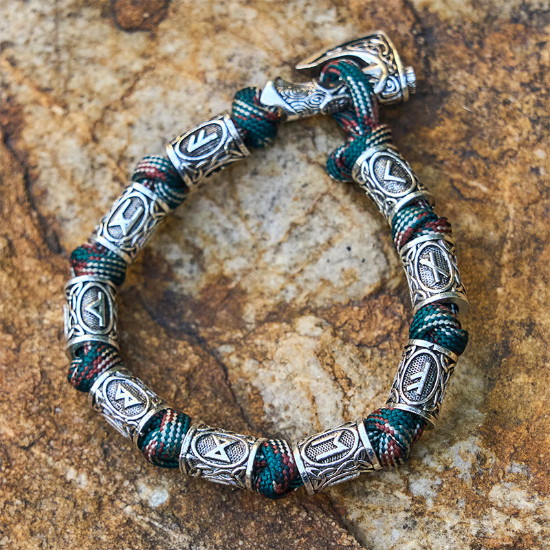 WorldNorse Viking Axe Rune Intertwine Braided Bracelet - image 3