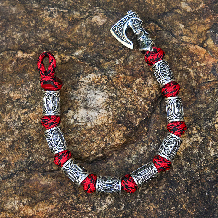 WorldNorse Viking Axe Rune Intertwine Braided Bracelet - image 6