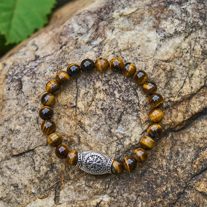 WorldNorse Viking Tiger Head Paracord Braided Bracelet - Tiger-Eye - image 16