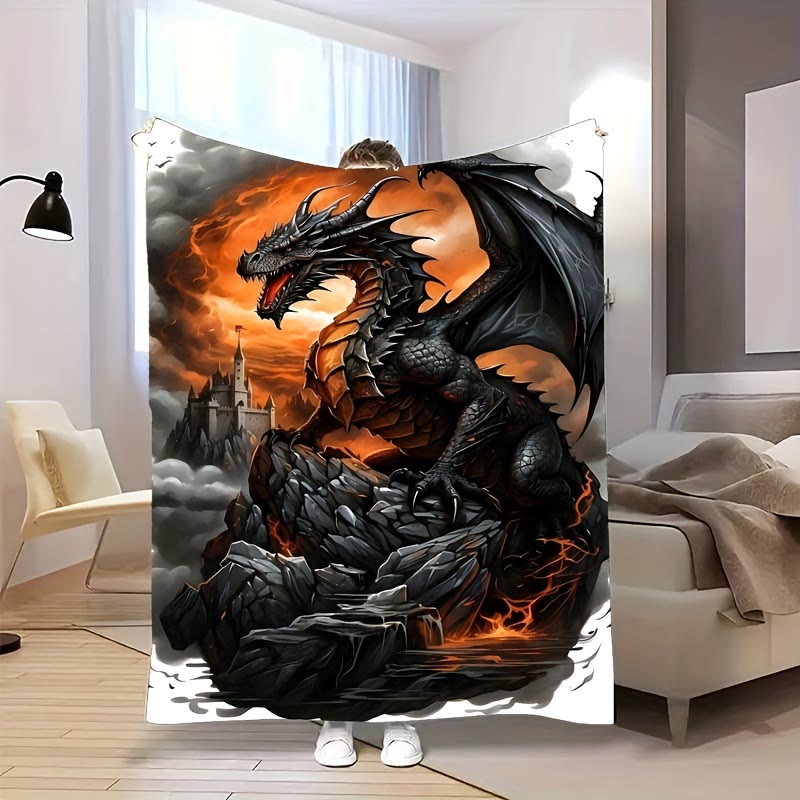 WorldNorse Ember Wyrm Fortress Crag Blanket - image 4
