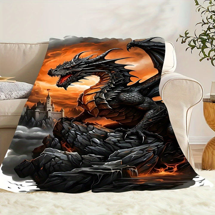 WorldNorse Ember Wyrm Fortress Crag Blanket - image 3