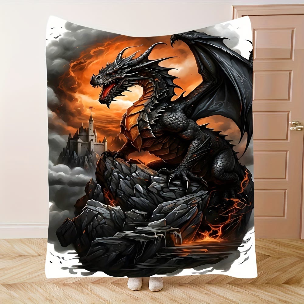 WorldNorse Ember Wyrm Fortress Crag Blanket - image 2