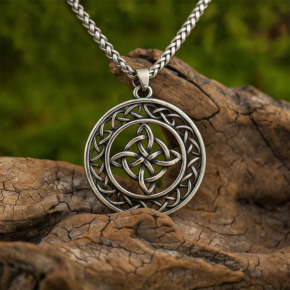 WorldNorse Forged Celtic Triquetra Weave Necklace - Celtic Knot - image 0
