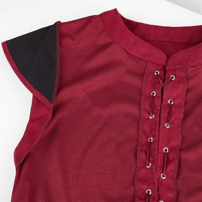 WorldNorse Viking Sueded Lace Up Tunic Costume Waistcoat - image 45