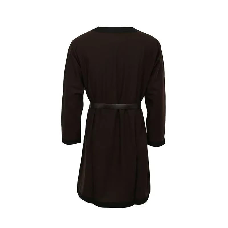 WorldNorse Viking Contrast Trim Girdled Costume Robe - image 6