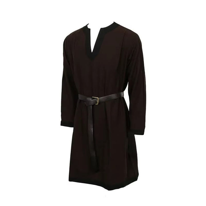WorldNorse Viking Contrast Trim Girdled Costume Robe - Black - US/UK/AU44，EU54 (2XL) - image 5