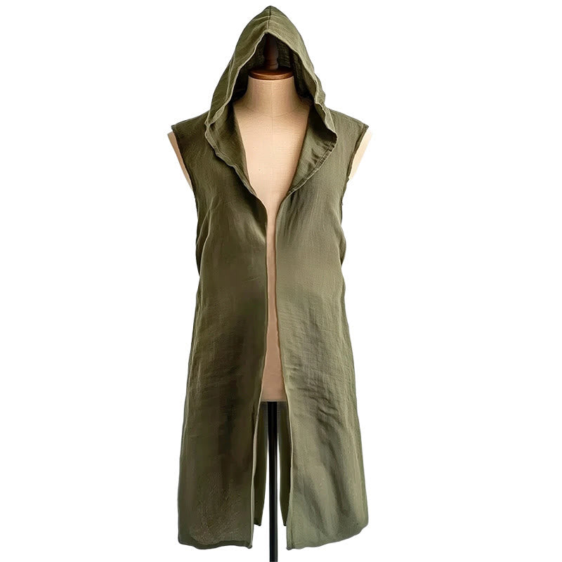 WorldNorse Norse Ranger Hooded Split Tunic Costume Robe - image 5