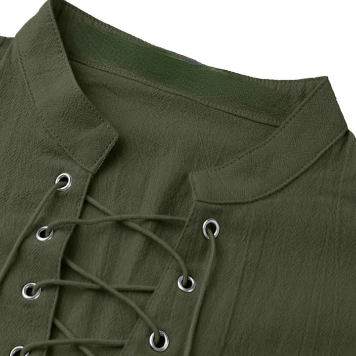 WorldNorse Medieval Crisscross Placket Tunic Costume Shirt - image 4