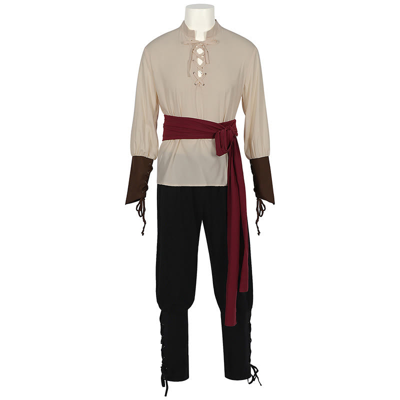 WorldNorse Norse Merchant Sash Tunic Vest Costume Set - image 2