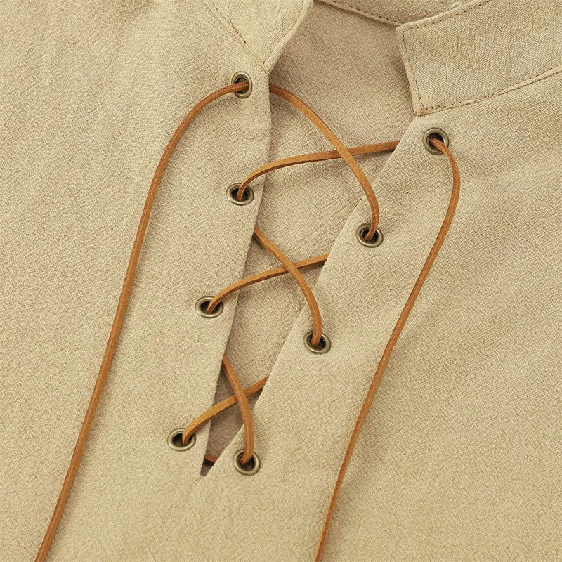 WorldNorse Puffed Sleeve Belted Tunic Costume Shirt - image 11