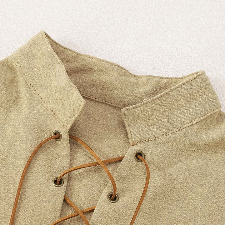 WorldNorse Puffed Sleeve Belted Tunic Costume Shirt - image 12